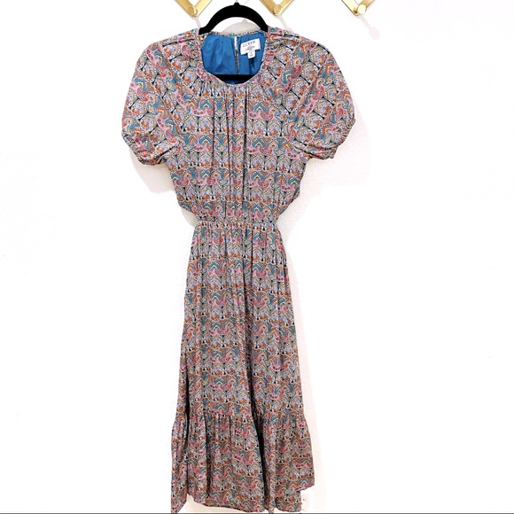 J Crew x Liberty Fabrics Side Cutout Dress / Giorgia Duke Print - Picture 3 of 14